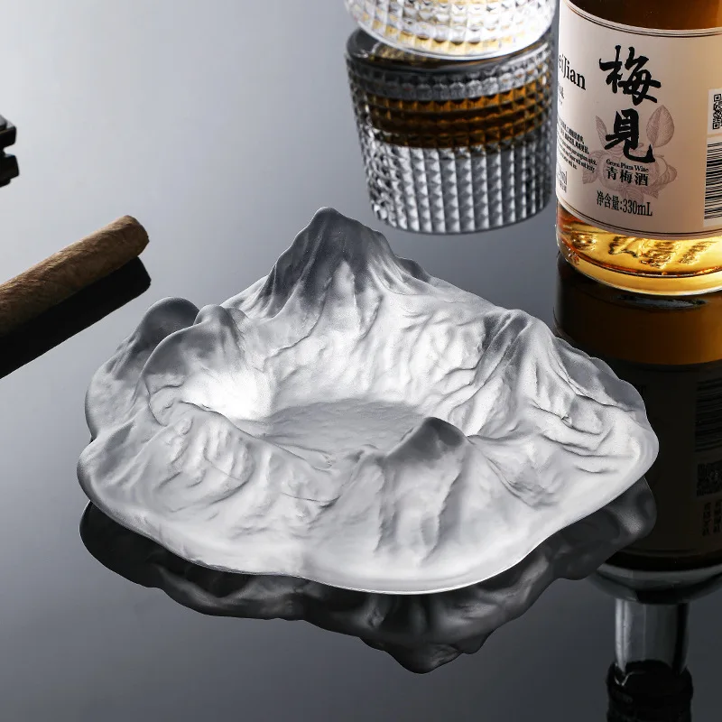Posacenere Iceberg Di Lusso Leggero Home End Table Barattolo Di Sigari Decorazione Del Desktop Dell'Ufficio Nordico Cenere A Prova Di Mosca