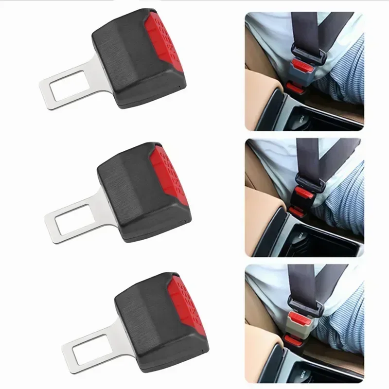 1/2 PCS Car Seat Belt Clip Extender Safety Seatbelt Lock Buckle Plug Thick Insert Socket Extender Safety Buckle Car Accessories