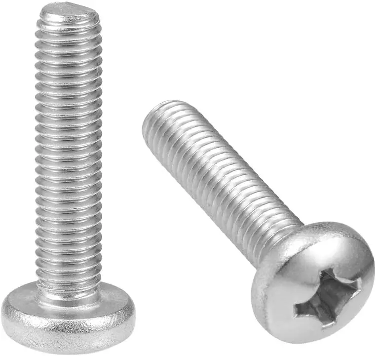 

Kidisoii M8x35mm Machine Screws Pan Phillips Cross Head Screw 304 Stainless Steel Fasteners Bolts 5Pcs