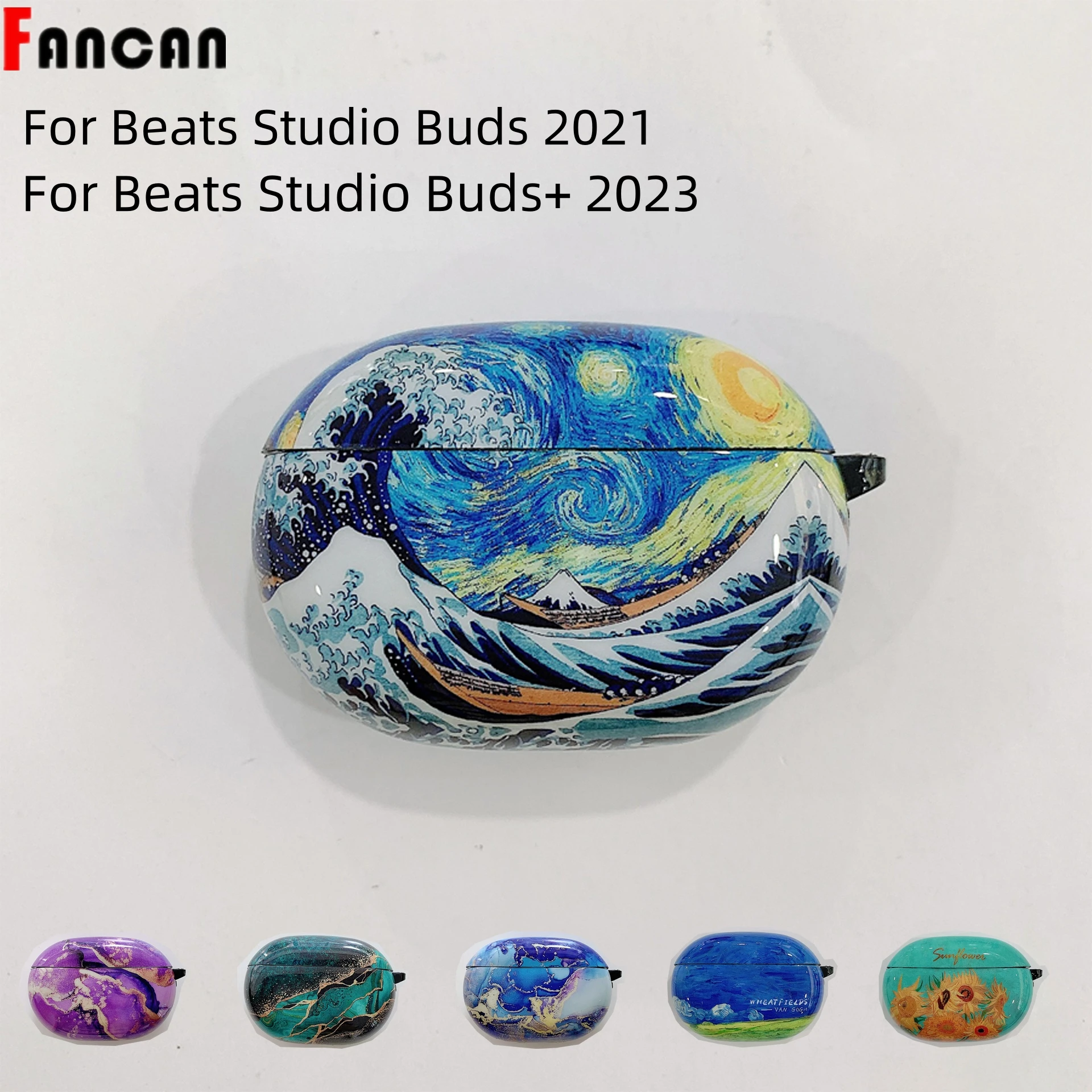 Modello In Marmo Per Beats Studio Buds 2021 Auricolari Compatibili Con Custodia Con Accessori Portachiavi Per Beats Studio Buds + Custodia 2023