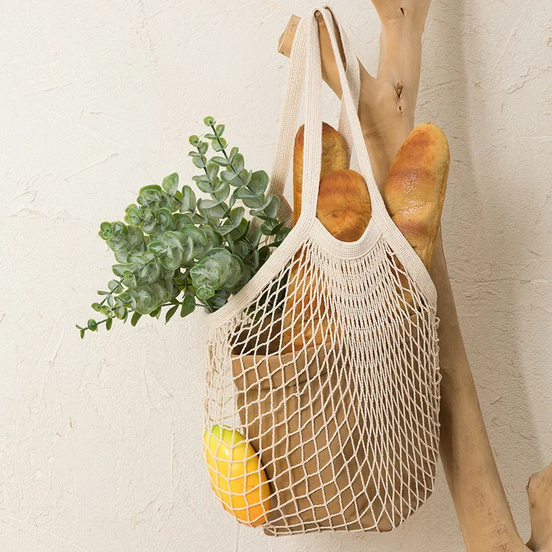 Eco-Friendly Reusable Cotton Mesh Grocery Bags