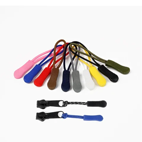 

10 Pieces of Multicolored Zipper Puller End Locks for Rope Tag Replacement Clip Buckles on Suitcase Outdoor Zipper Head Cord Se