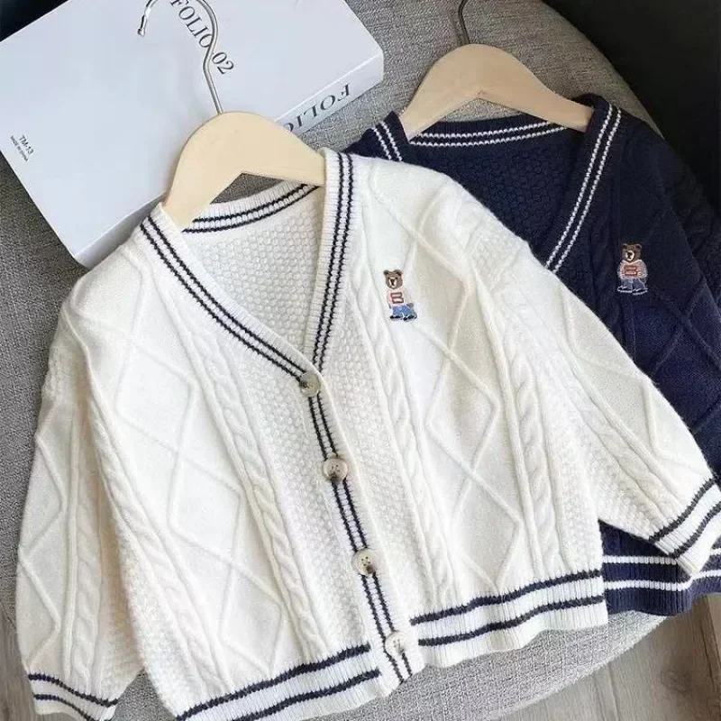 

Kids Winter Clothes Fall Sweater Children's School Clothes Girls Boy Elementary Cardigan for Children Toddler Kids 4 To 12 Year