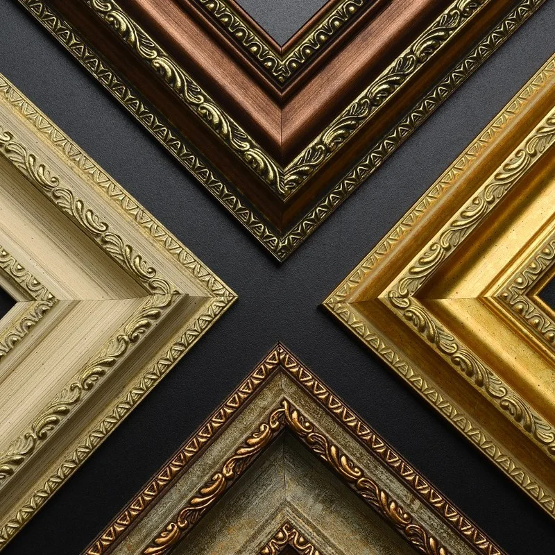 Luxury Antique Frame Resin Modern Creative Painting Frame Vintage Gold