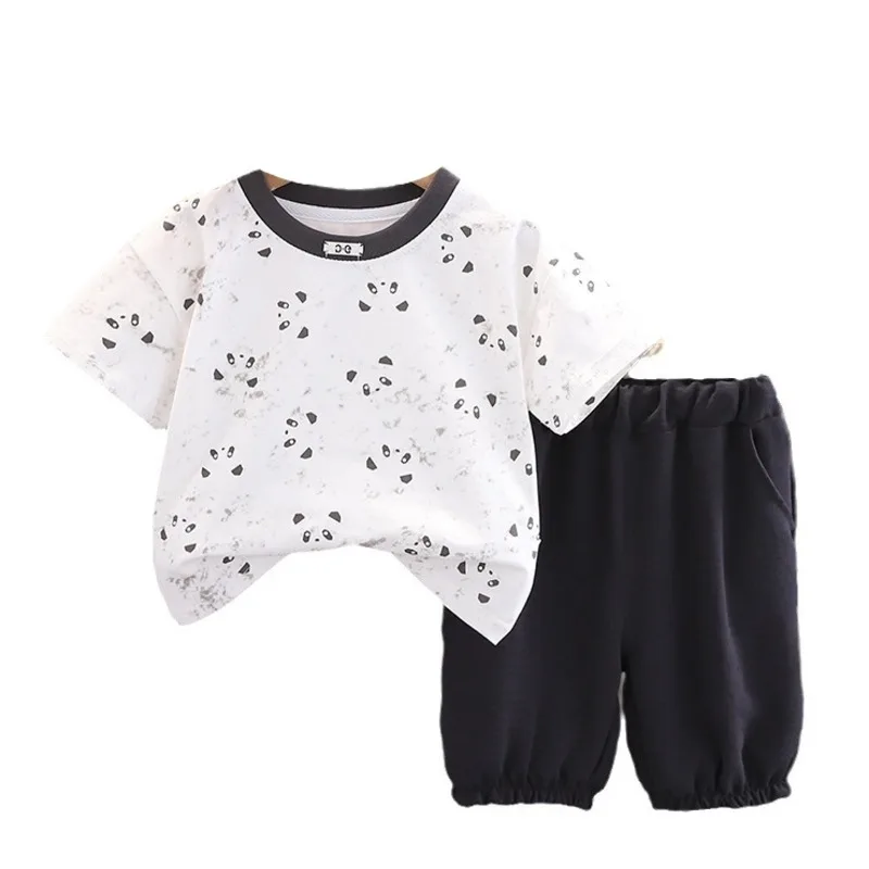 

New Summer Baby Clothes Suit Children Boys Cartoon T-Shirt Shorts 2Pcs/Set Toddler Outfits Infant Casual Costume Kids Tracksuits