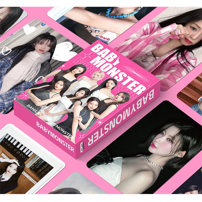 55pcs/set BABYmonster Laser Card Album LOMO Card DRIP