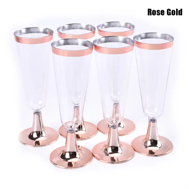 54 Bicchieri Champagne In Plastica Con Glitter Argento - 150 Ml, Riutilizzabili, Per Feste - Foto 2