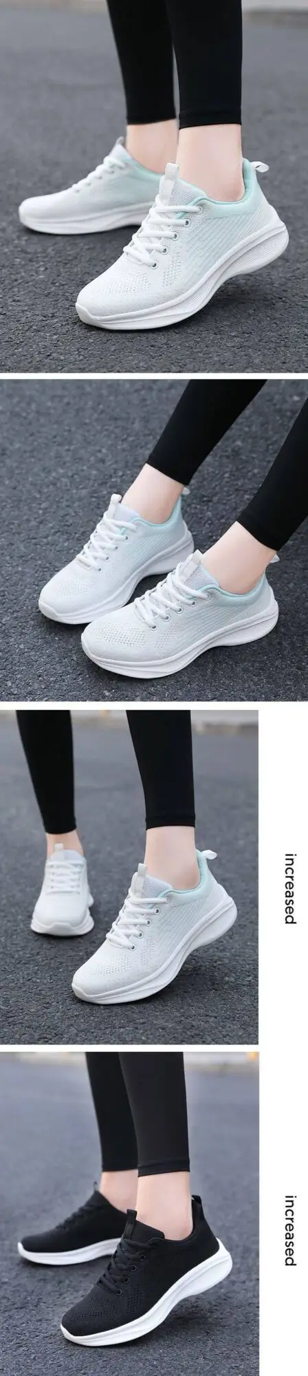 Damen Basketballschuhe Tennisschuhe Sneakers Canvas Mesh Fußgewölbeunterstützung Atmungsaktiv Leichtes Schuhwerk_voghion.com