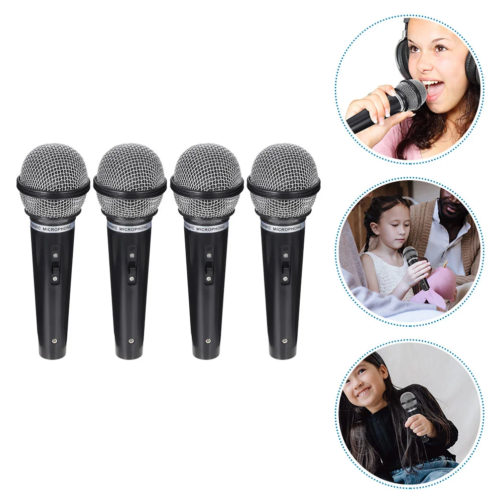 

Children's Microphone Microphone Pretend Play Toy Plastic Microphone Stage Performance Microphone Prop Karaoke Microphone