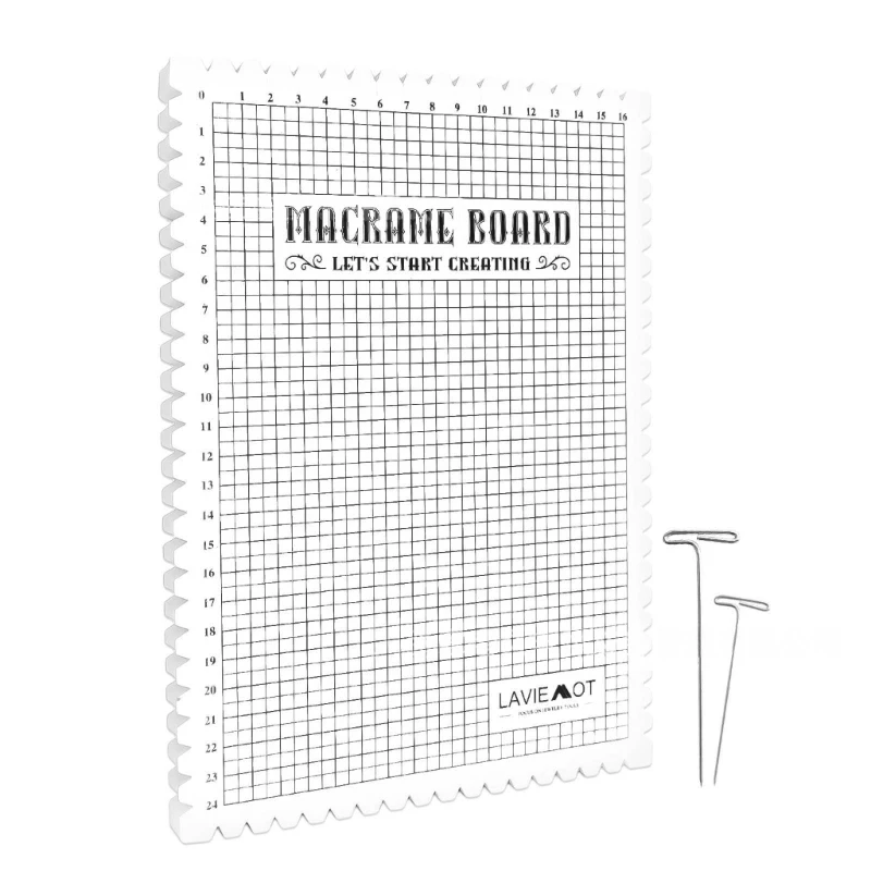 

Macrames Board for Crochet Projects Needlework Knitting Supplies Braiding Tool