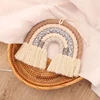 Nordic Room Decoration Handmade Woven Cotton Rope Rainbow Hanging Decoration Wall Hanging Decor Photo Props 3