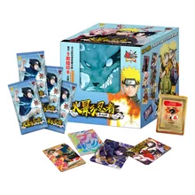 

Naruto Original Anime Figures Bronzing Barrage Flash Cards Uchiha Sasuke Collectible Cards Toys Christmas Gifts for Children