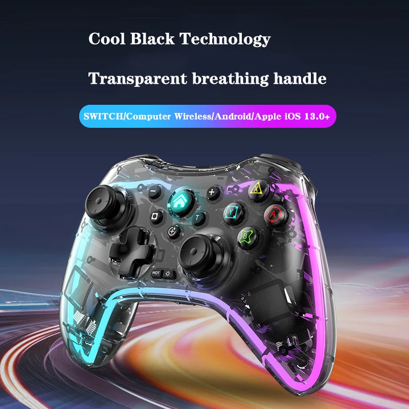 

Беспроводной игровой Bluetooth-контроллер с двойным мотором и вибрацией
