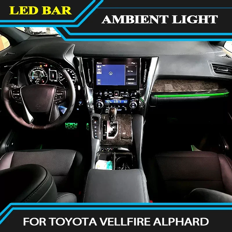 

Украшение для автомобиля, внешнее освещение для автомобилей Toyota Vellfire, внешнее освещение для фрижетов, комплект для отделки