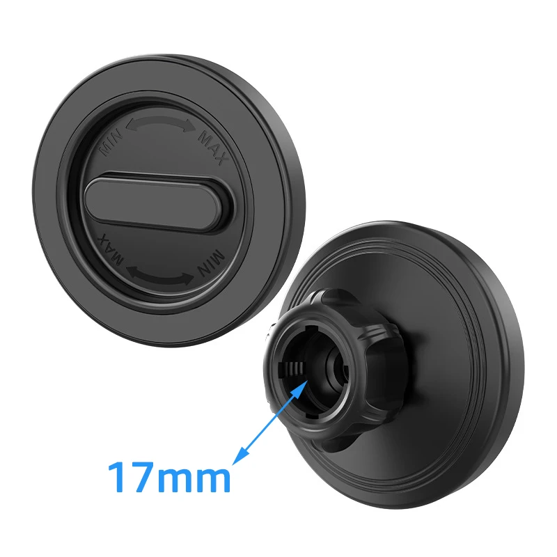 17mm 볼 헤드 마그네틱 차량용 휴대폰 거치대 액세서리 다각도 조절 마그네틱 휴대폰 홀더용 차량 마운트 베이스