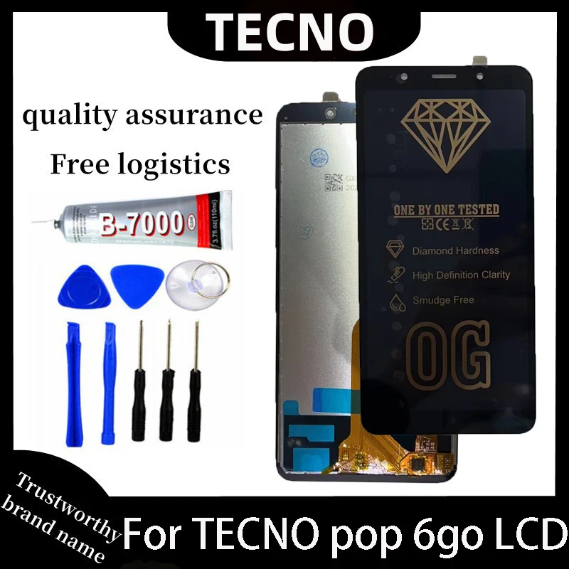 Originale Para Tecno Pop 6 Go Be6, Montaje De Digitalizador Con Pantalla Tàctil, Piezas De Reparacial De Pantalla Pop 6Go