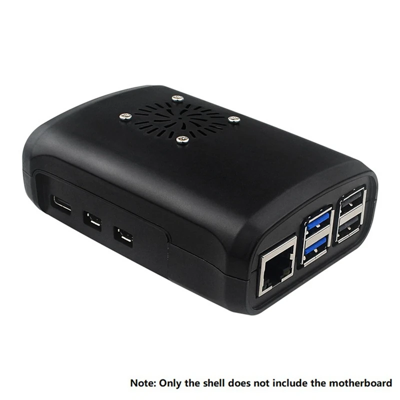 For Raspberry Pi 5 ABS Case Plastic Shell Compatible With Cooling Fan For RPI 5 Pi5 Accessories