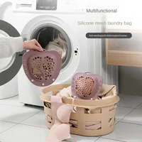 1pcs Silicone Laundry Bag Bra Wash Bag Household Anti-deformation Laundry Organizer Suitable for Any Light and Small Clothing 2
