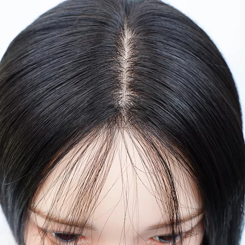 실크 베이스 가발 풀 핸드타이드 레미 유럽산 헤어 글루리스 착용 간편 가볍고 얇은 부드러운 5x5'' 실크 탑 PU 엣지 여성용 실크 10-24인치