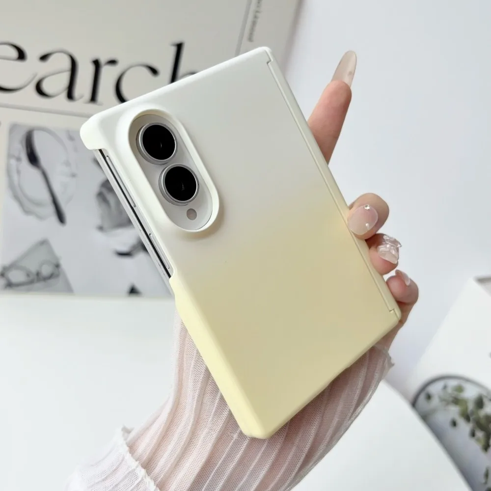 Gradient Dual Color Axis Hinge Shockproof Protective Case
