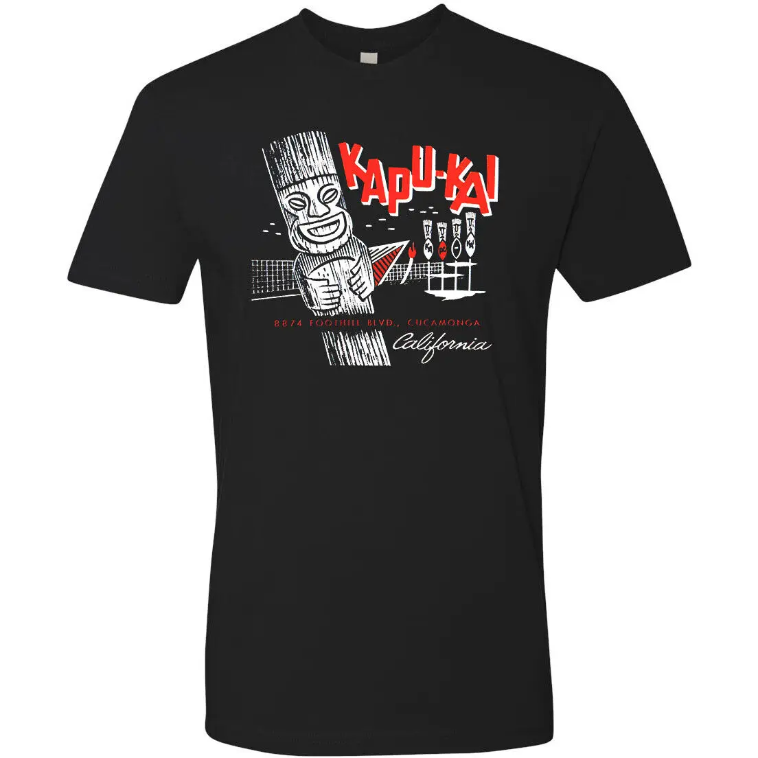 Ristorante Tiki Bar T Shirt Tee Retro Hula Rum Mug Kapu Kai Polynesian Paradise