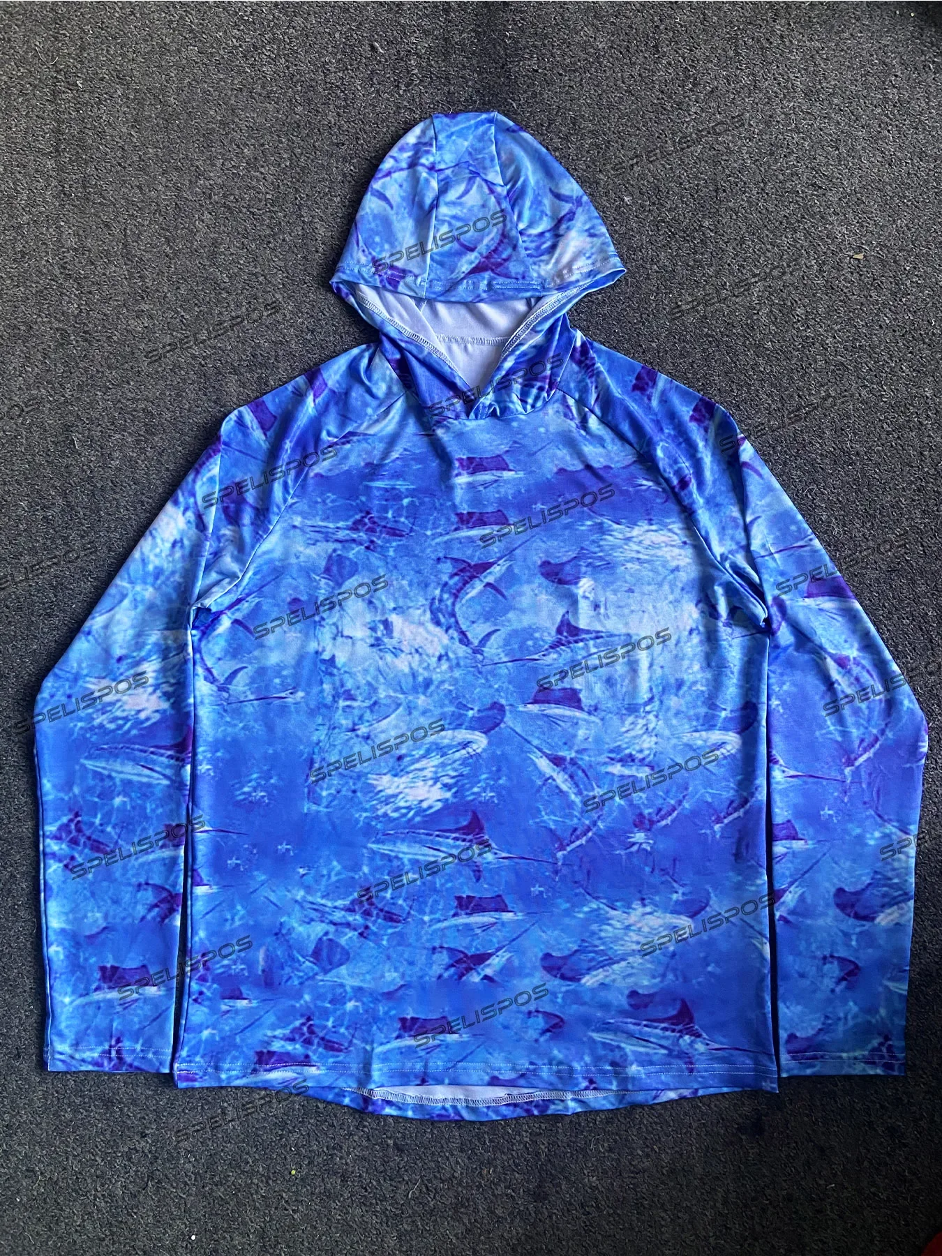 Description Picture 4 of itemFish Hoodies UPF50+ Men Fishing Shirts Jersey Sun Anti-UV Cap Maillot Beach Gear Lightweight Long Sleeve Angling Tops Wear Hood