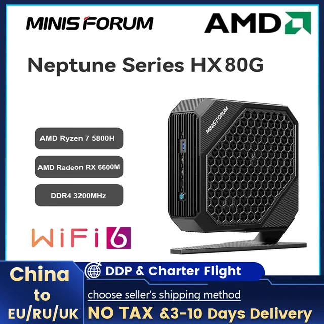 2023 MinisForum HX99G Mini PC Windows 11 AMD Ryzen 9 6900HX AMD Radeon RX  6600M DDR5 32GB 512GB SSD USB4 Desktop Gaming Computer - AliExpress