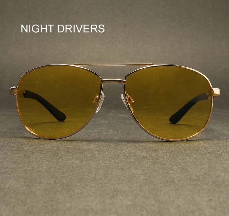 Enhanced Night Vision Metal Frame Glasses