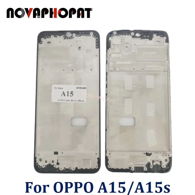 

Front Housing LCD Frame Bezel Plate For Oppo A15 / A15s / A35 CPH2185 CPH2179 LCD Display Module Frame Bezel A Cover Case