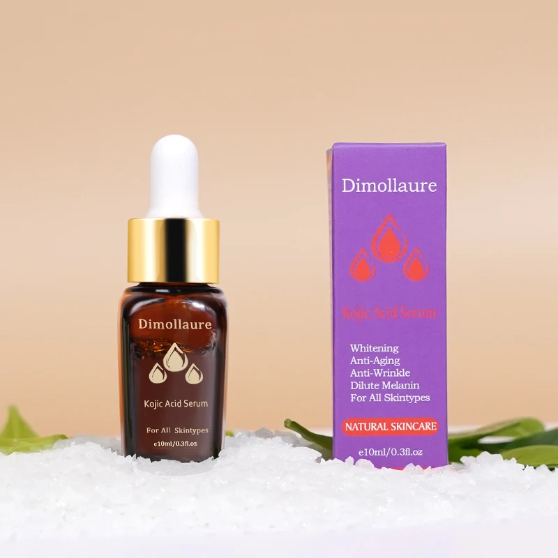 2pc Dimollaure Kojic acid Face Serum, Moisturizing Friming Clear Skin Color Smooths Pores Softening Skin Streaming  Essence 2