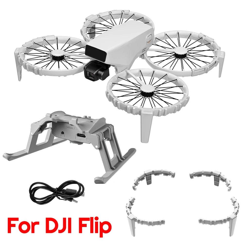 Protection Hélices Drone DJI Flip - Anneau Anti-Collision TPU