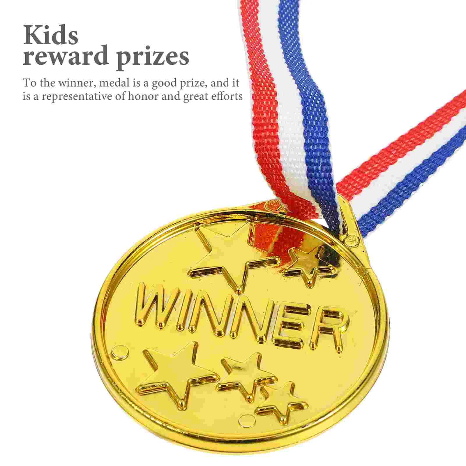 Christmas Child Stickers Children Gold Prizes Soccer Trophies Kids Awards Trophy 12 Pcs