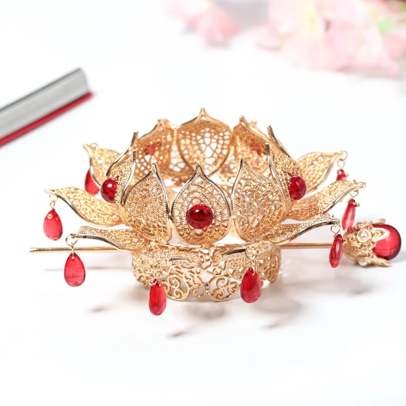 Children's Pearl Headband Girls' Princess Alloy Hair Bun Decor With Large Beads Hair Stick Simple Design For Girls Women