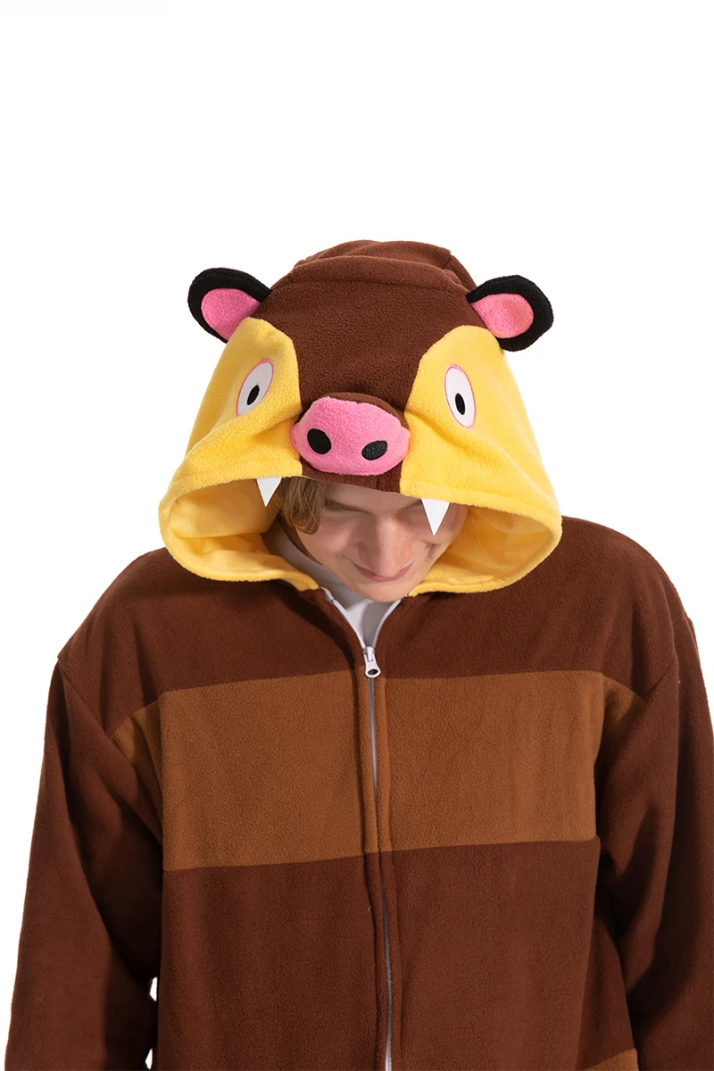 Halloween Onesie Opossum Cosplay For Adult Women Men Animal Kigurumis Pyjamas Cartoon Pajama Homewear Party Costume