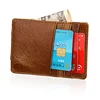 Cowhide Anti-magnetic Men's Money Clip with Iron Suction Retro Multi-card Card Holder Multifunctional Ultra-thin Short Wallet 2