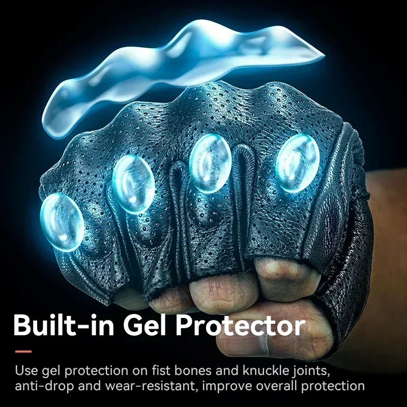 ROCKBROS Bicycle Men Women Gel Protector Tactical Motorcycle Gloves Sport Short Bike Gloves Breathable Half Finger