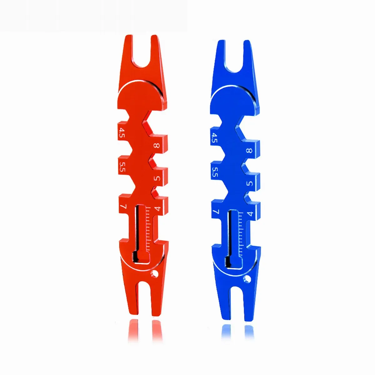 

1pcs Red / Blue Wrench RC car Climbing car flat running off-road vehicle shock absorber removal tool nut multi-function wrench