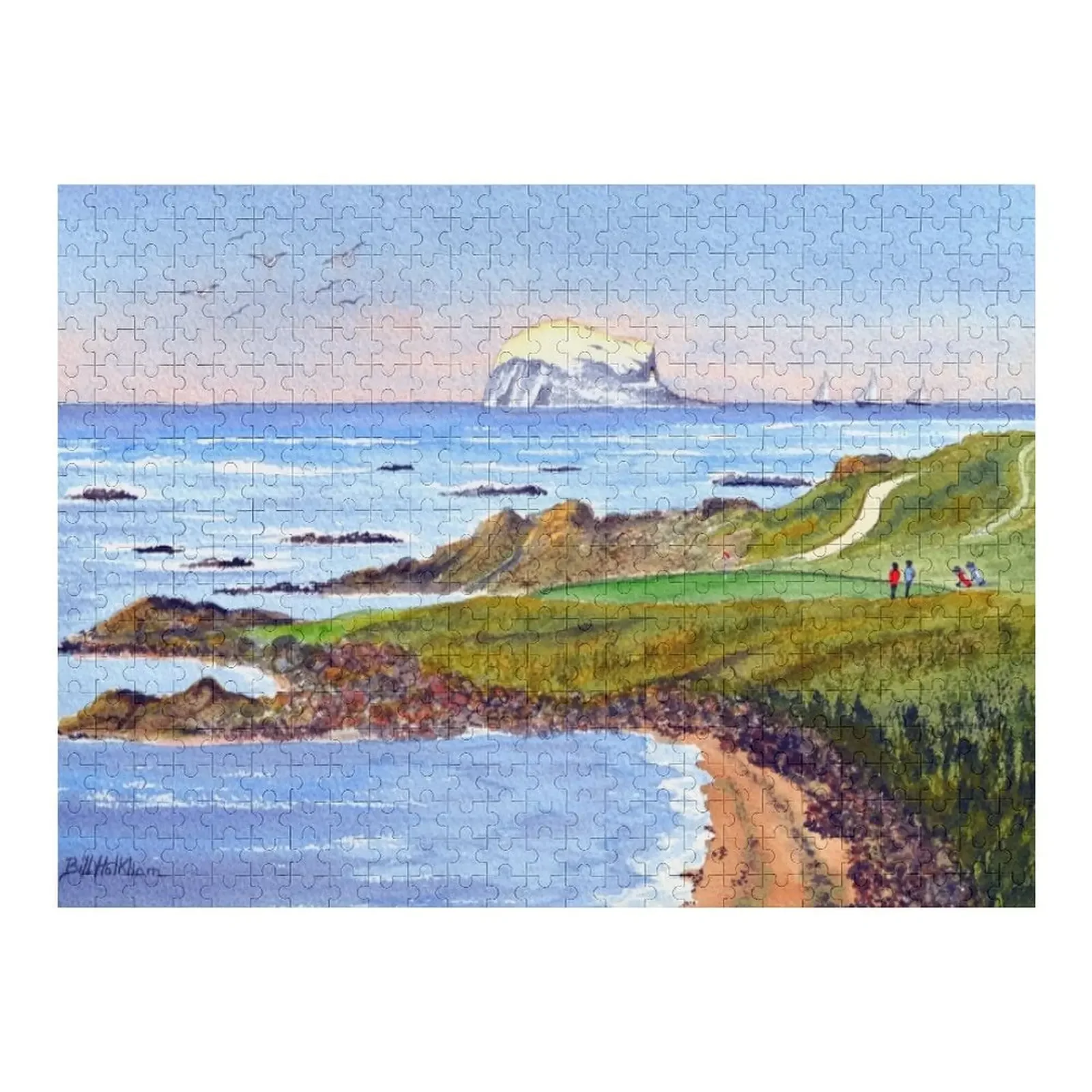 

The Glen Golf Course 13th green North Berwick Scotland Jigsaw Puzzle Custom Child Custom Name Wood Wood Name Wooden Boxes Puzzle