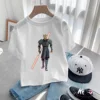 Star Wars Tshirts  Print Disney Darth Vader Kids T Shirt Summer Fashion Cartoons T-shirt Boys Girls Crew Neck Loose Tshirt Top 6
