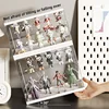 Large Capacity Transparent Acrylic Display Case-Handmade Craft Organizer with Adjustable Shelves for Mart Blind Box Collections 6