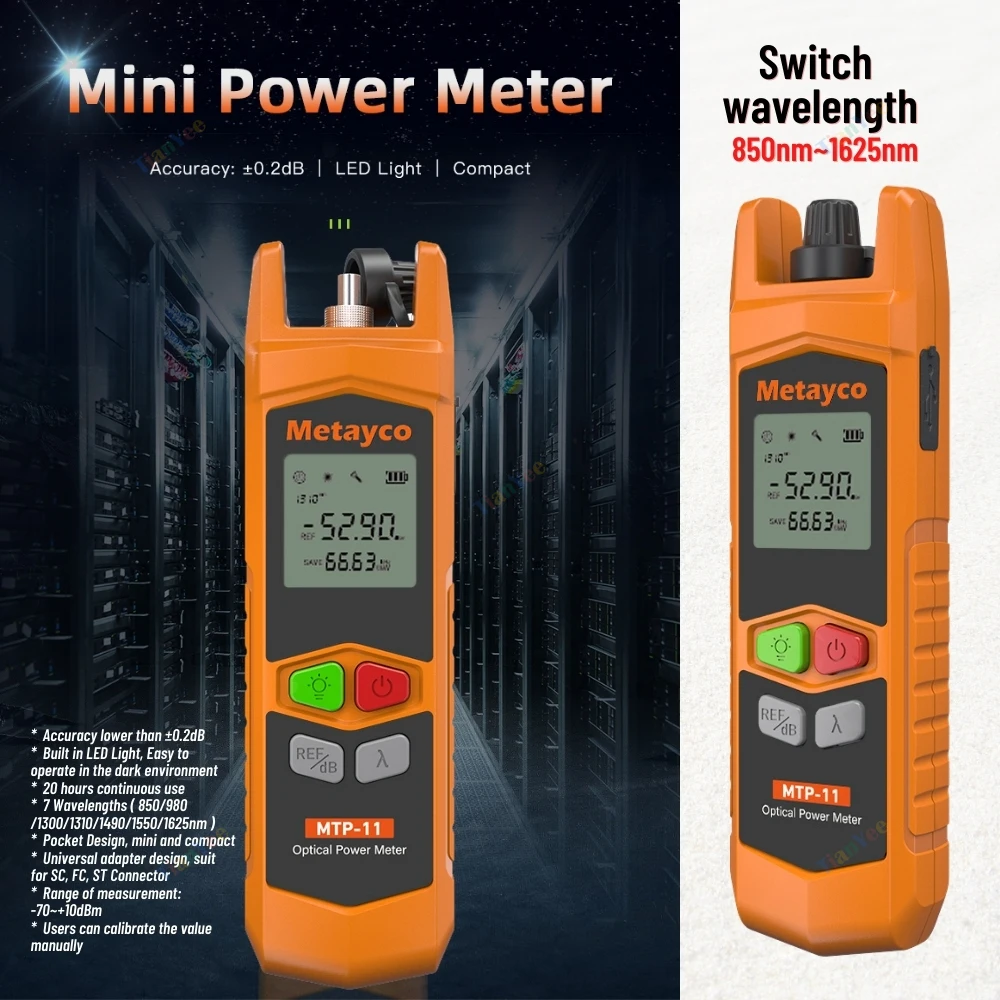Enhanced Fiber Optic Tool Kit with Power Meter and Visual Fault Locator