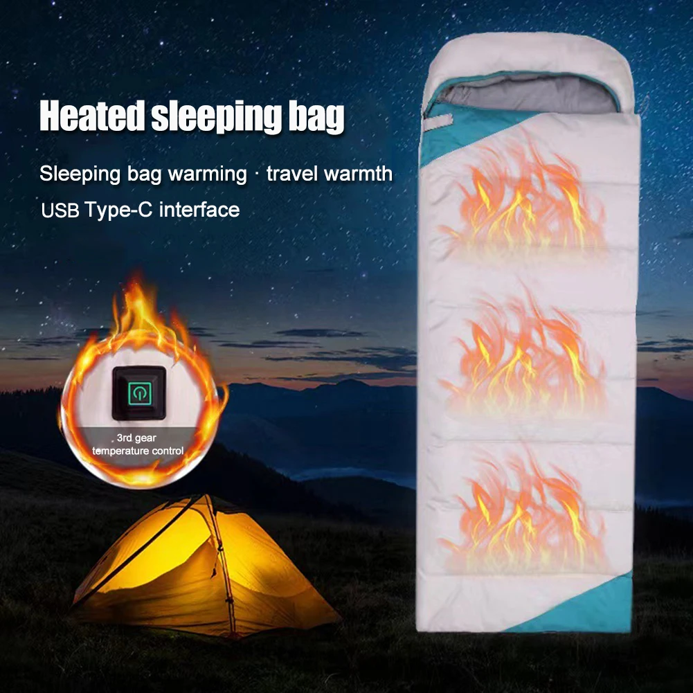 Type C USB Outdoor Heating Sleep Mat 3 Level Temperature Electric