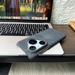 Durable Cowboy Cloth Texture Magnetic Anti - Fall Phone Case for Huawei Pura 80 Ultra (Black)
