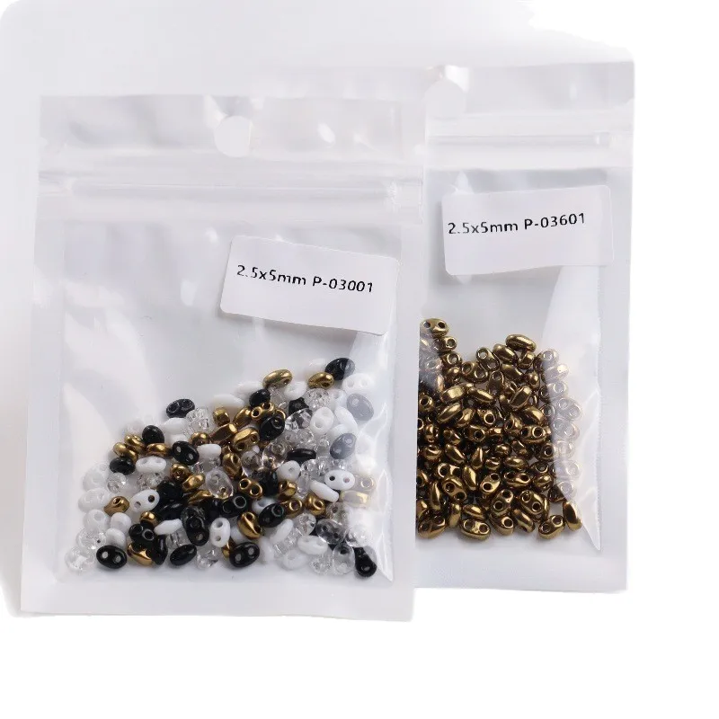 2.5X5mm 모조 체코 피그노즈 글라스 라이스 비즈 변색방지 DIY 핸드메이드 비딩 재료 특수형 비즈 액세서리