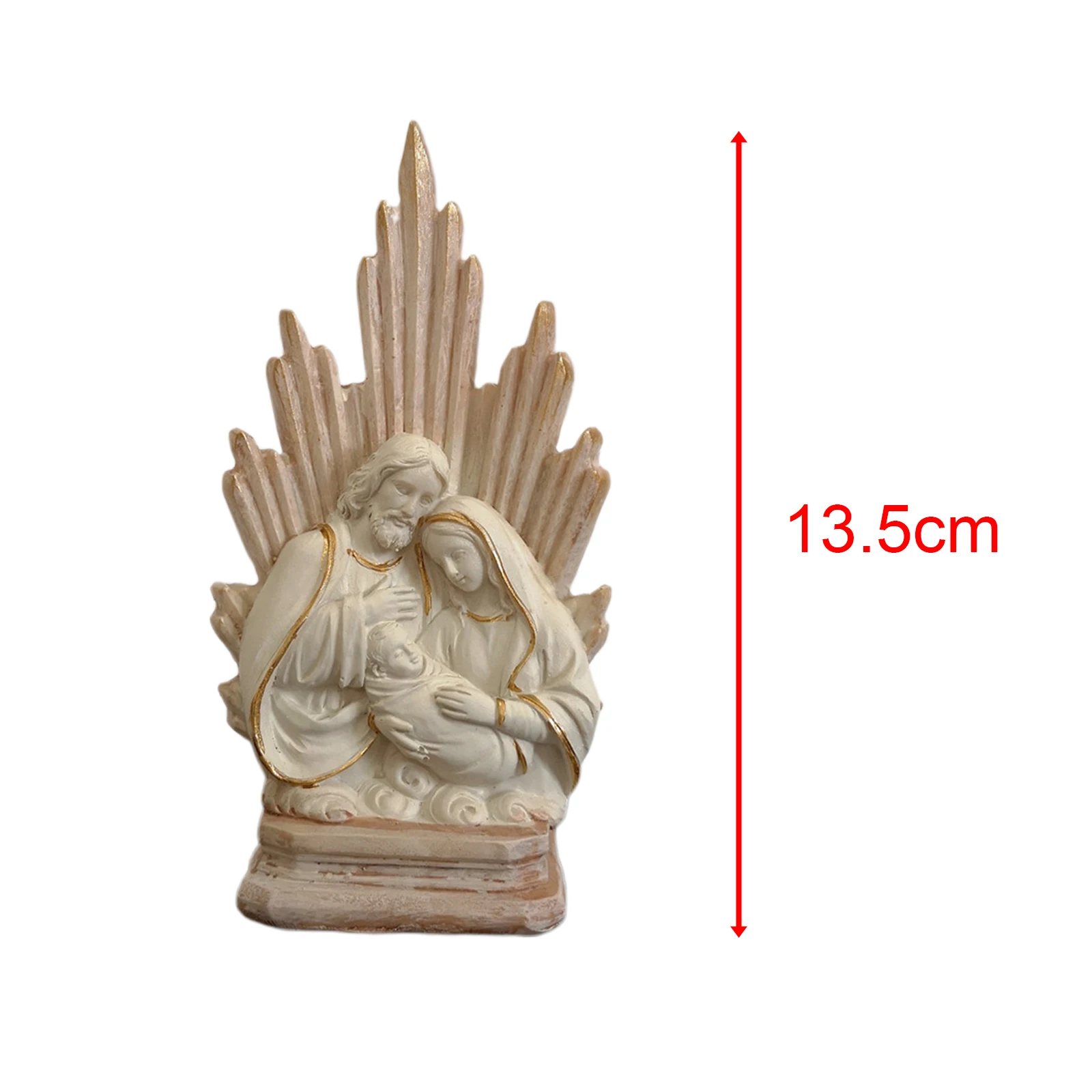 20cm Virgin Mary Modern Resin Family Living Room Decoration Master Simple Decoration Crafts Holy Family with Child Figure christian statue