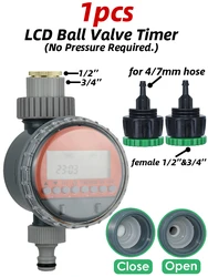 Automatic Watering System Kit for Gardens - Micro Drip Irrigation & Cooling Mist Spray (Ball Vavel Timer - C)