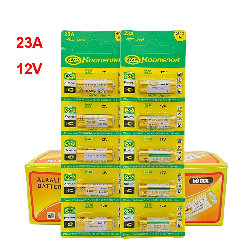 5PCS 12V Alkaline Dry Cell Battery 23A-V23GA GP23A for Doorbell Garage Door Remote Roller Shutter alkaline battery disposable battery