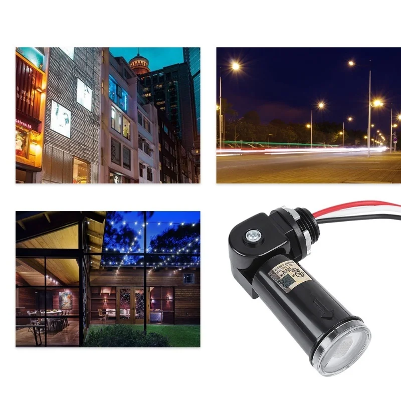 120V LED 조명 센서 제어 자동 온/오프 광전 스위치 실외 조명 기구용