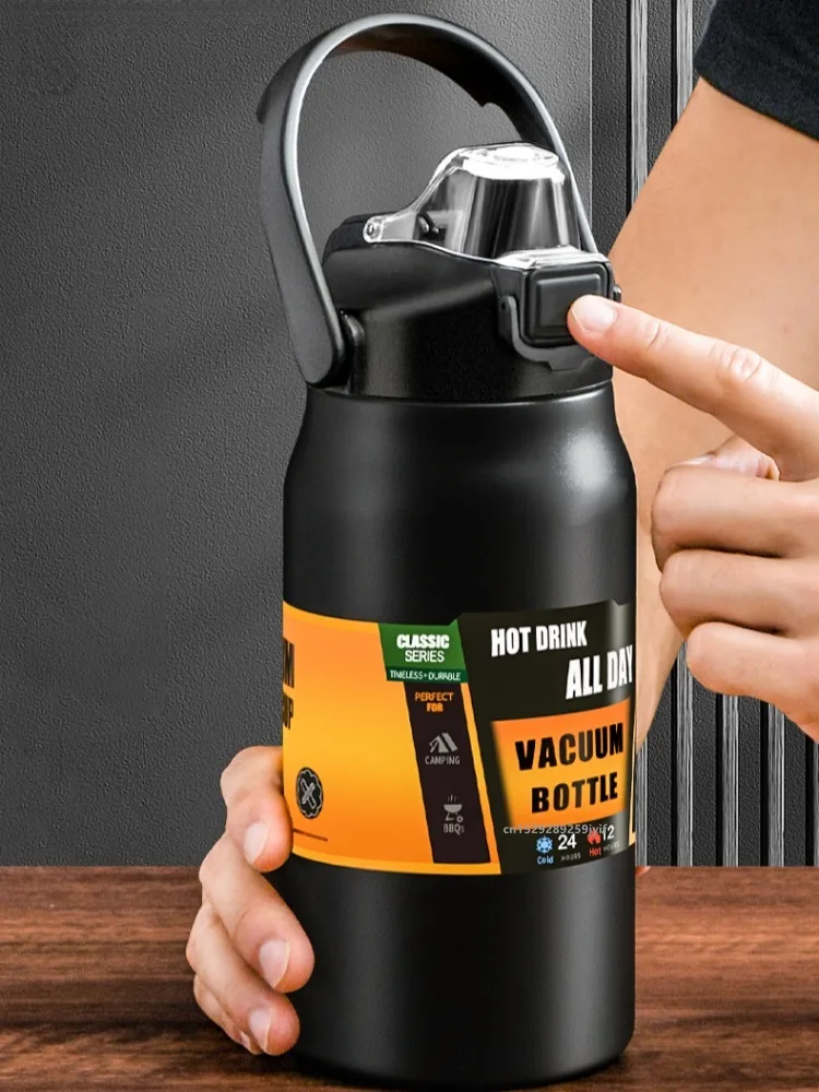 304 Stainless Steel Thermos with Straw 1