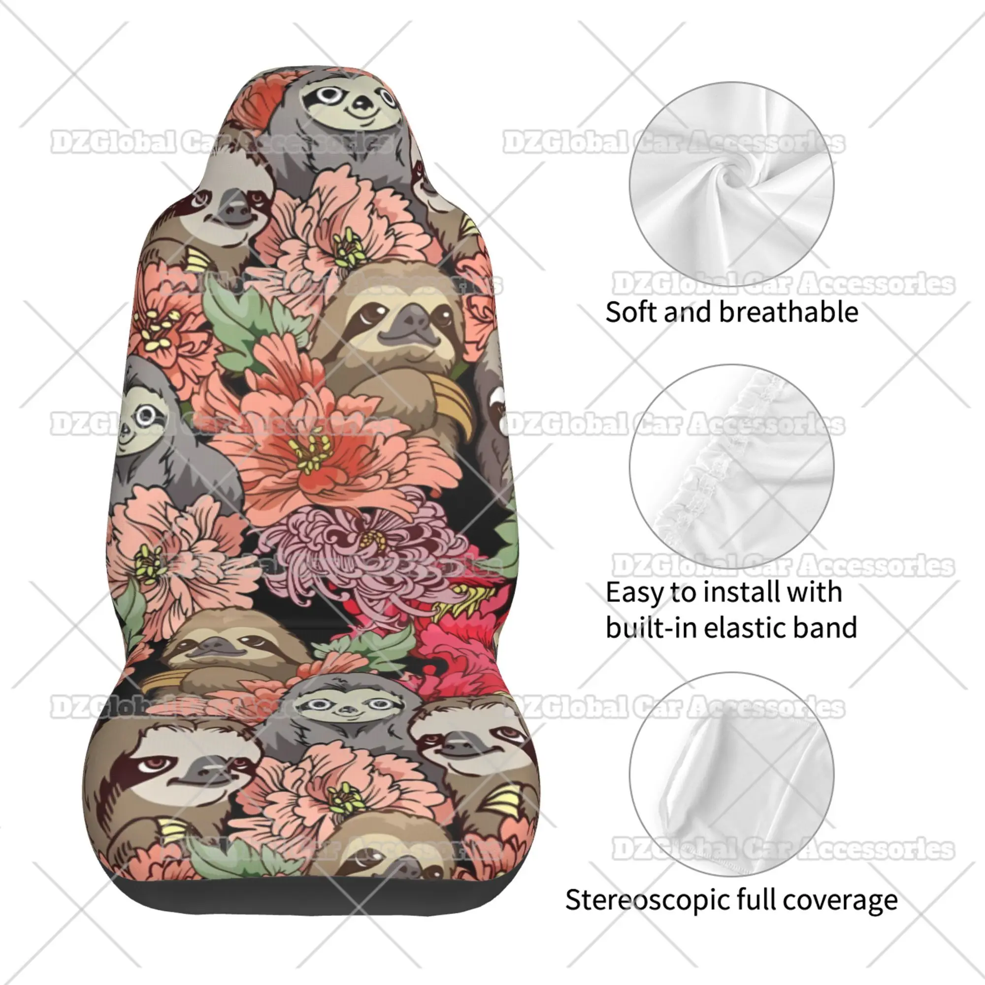 Bunte Blume Universal Auto Sitz Abdeckung Wasserdichte Reise Schöne  Sitzbezüge Polyester Jagd - AliExpress